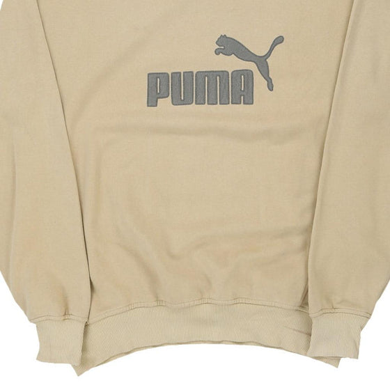 Vintage yellow Puma Sweatshirt - mens x-large