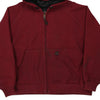 Vintage burgundy Carhartt Hoodie - mens xx-large