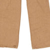 Shaft Trousers - 26W UK 6 Brown Linen Blend