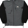 Vintage grey Adidas Hoodie - mens large