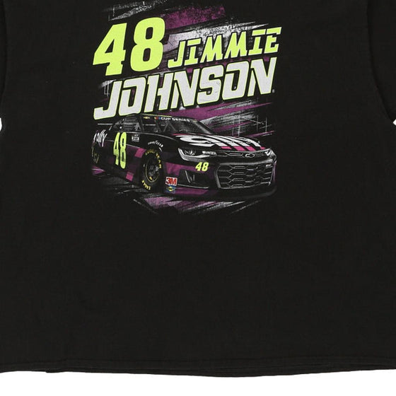 Vintage black Jimmie Johnson Hendrick T-Shirt - mens xxx-large