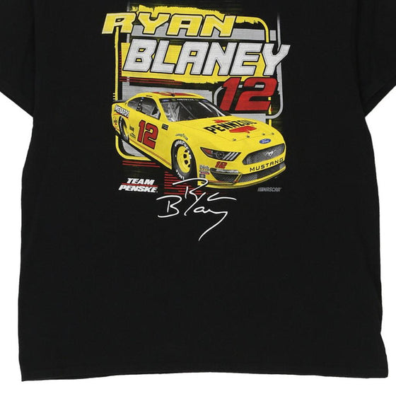 Vintage black Ryan Blaney Team Penske T-Shirt - mens x-large