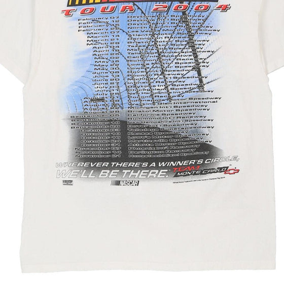 Vintage white Chevrolet Delta T-Shirt - mens large