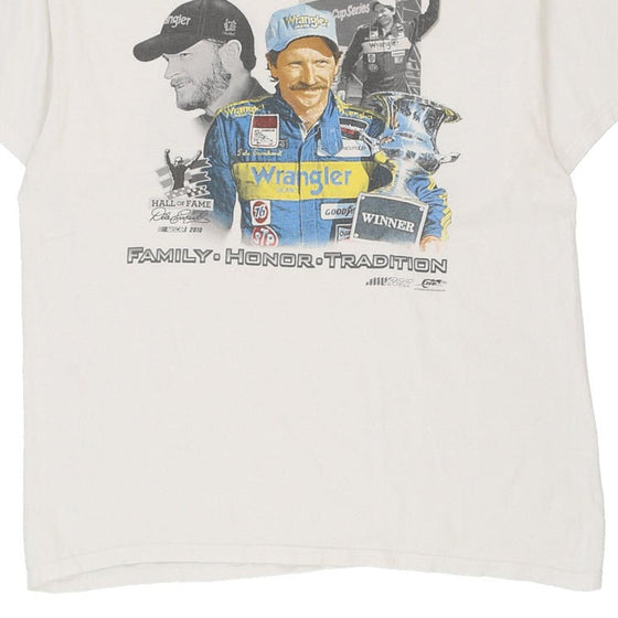 Vintage white Dale Earnhardt Jr Nascar T-Shirt - mens large