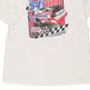 Vintage white Todd Bodine Jerzees T-Shirt - mens large