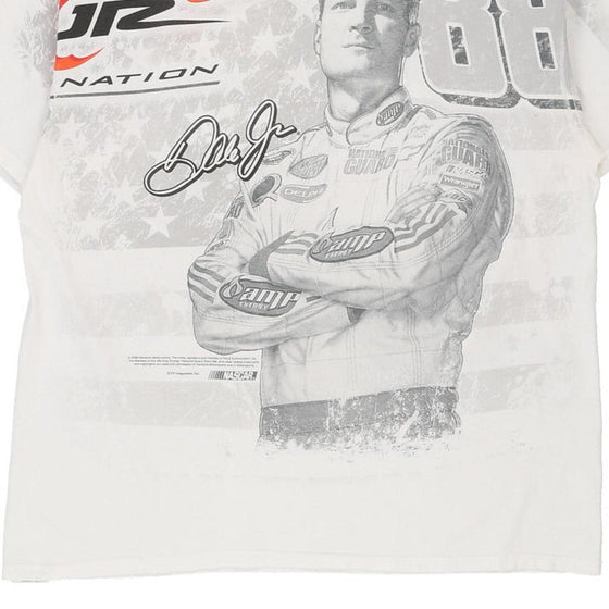 Vintage white Dale Jr Chase Authentics T-Shirt - mens x-large