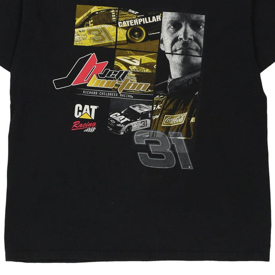 Vintage black Jeff Burton Chase Authentics T-Shirt - mens x-large