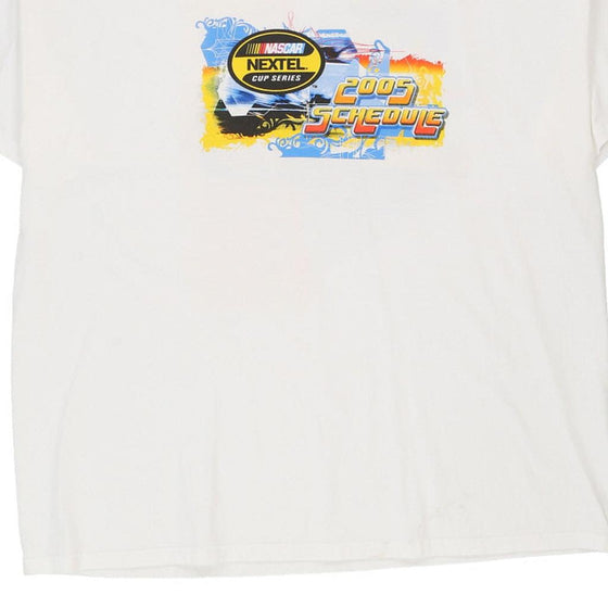 Vintage white 2005 Cup Series Nascar T-Shirt - mens xxx-large