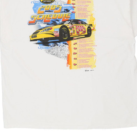 Vintage white 2005 Cup Series Nascar T-Shirt - mens xxx-large