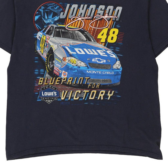 Vintage navy Jimmie Johnson Chase Authentics T-Shirt - mens large