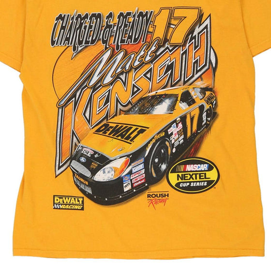 Vintage yellow Matt Kenseth Gildan T-Shirt - mens large