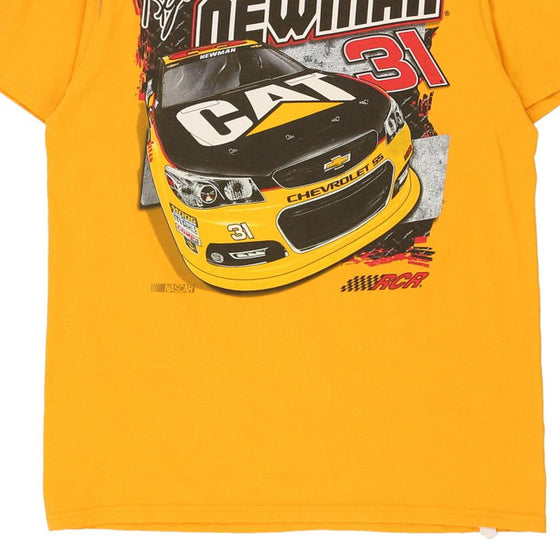 Vintage yellow Ryan Newman Chase Authentics T-Shirt - mens large