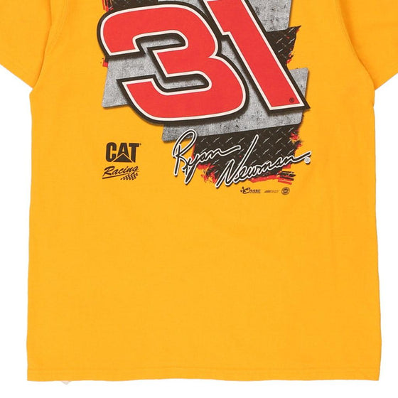 Vintage yellow Ryan Newman Chase Authentics T-Shirt - mens large