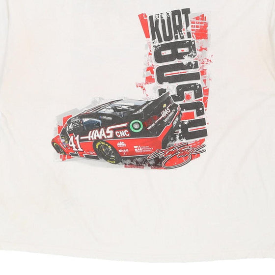 Vintage white Kurt Busch Chase Authentics T-Shirt - mens xx-large