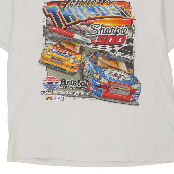 Vintage white Bristol Speedway Smi Properties T-Shirt - mens xx-large