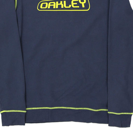 Vintage navy Oakley Sweatshirt - mens large