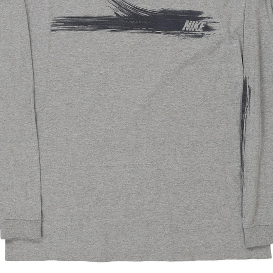 Vintage grey Nike Long Sleeve T-Shirt - mens x-large