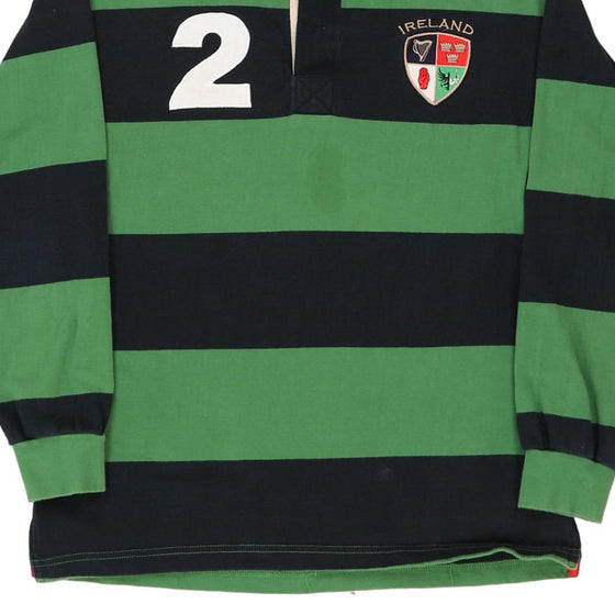 Vintage green Ireland Lansdowne Rugby Shirt - mens small