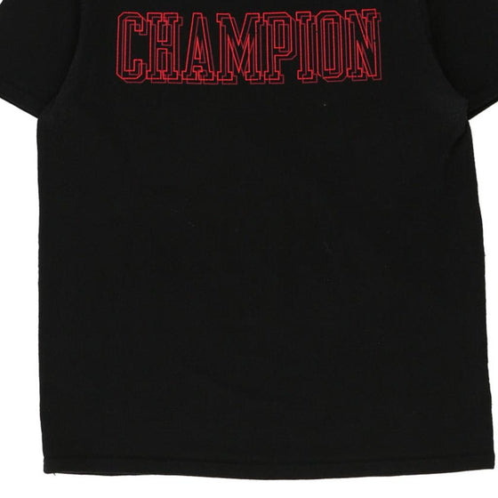 Vintage black Champion T-Shirt - mens large