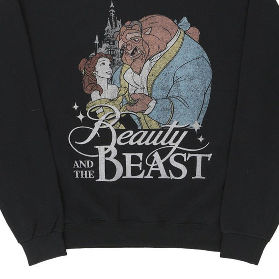 Vintage black Beauty And The Beast Disney Sweatshirt - womens x-large