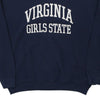 Vintage navy Virginia Girls State Fruit Of The Loom Sweatshirt - mens x-large