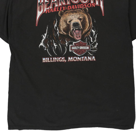 Vintage black Billings, Montana Harley Davidson T-Shirt - mens xx-large