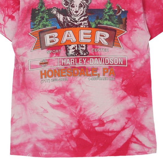 Vintage pink Honesdale, Pennsylvania Harley Davidson T-Shirt - womens small