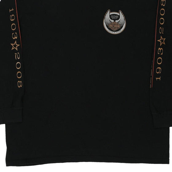 Vintage black Harley Davidson Long Sleeve T-Shirt - mens xx-large