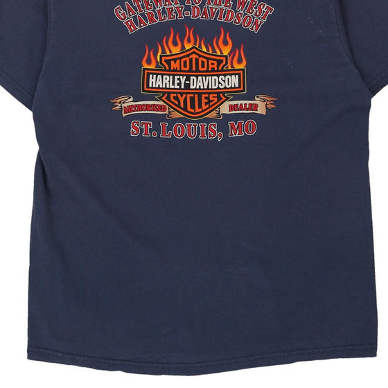 Vintage navy St. Louis, Missouri Harley Davidson T-Shirt - mens xx-large