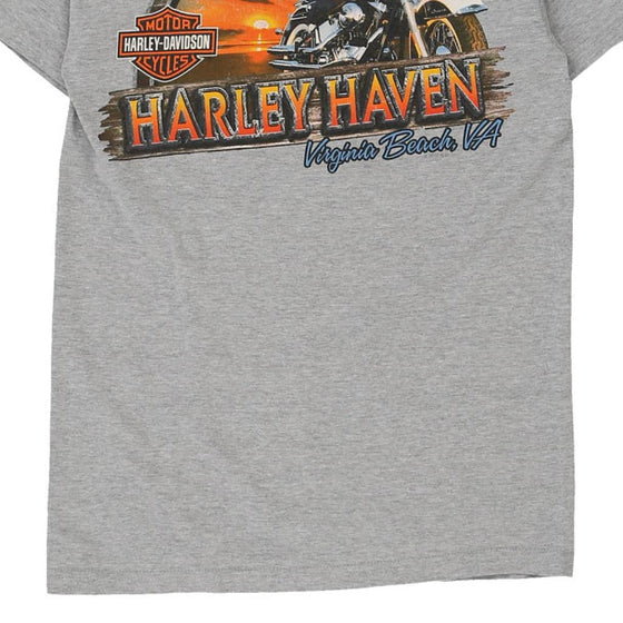 Vintage grey Virginia Beach, Virginia Harley Davidson T-Shirt - mens small