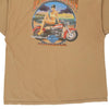 Vintage beige Michigan City Harley Davidson T-Shirt - mens x-large