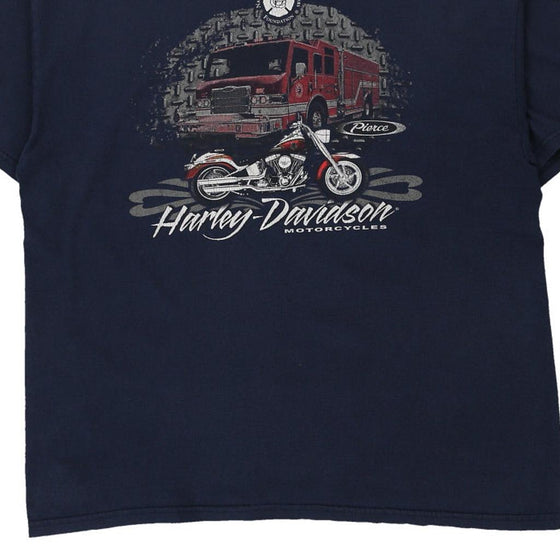 Vintage navy Harley Davidson T-Shirt - mens x-large