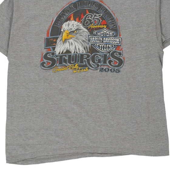 Vintage grey Sturgis, Deadwood, South Dakota Harley Davidson T-Shirt - mens x-large