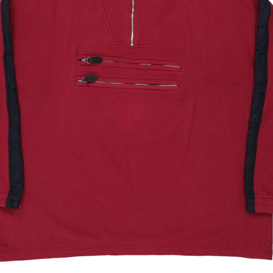 Vintage red High Spirit 1/4 Zip - mens xx-large