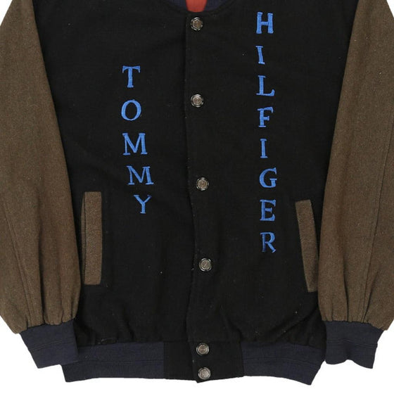 Vintage block colour Bootleg Tommy Hilfiger Varsity Jacket - mens large