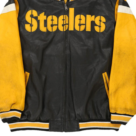 Vintage block colour Pittsburgh Steelers Nfl Varsity Jacket - mens xx-large