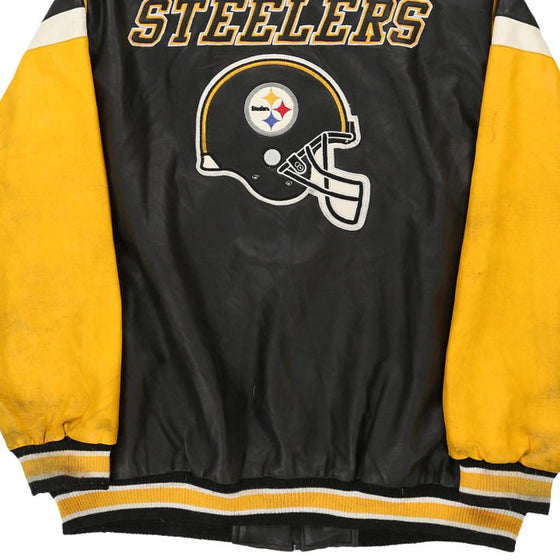 Vintage block colour Pittsburgh Steelers Nfl Varsity Jacket - mens xx-large