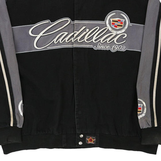 Vintage black Cadillac Jh Designs Varsity Jacket - mens xxxxxx-large