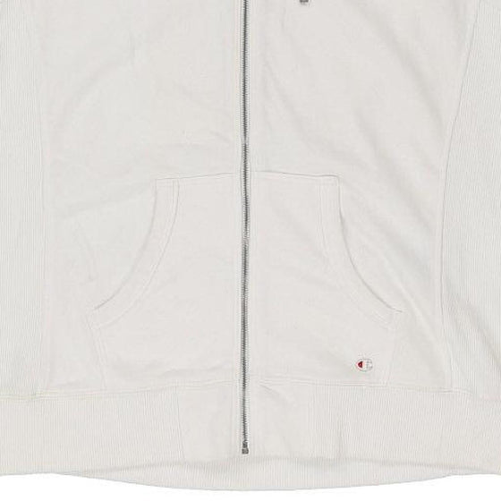 Champion Gilet - XL White Cotton - Thrifted.com