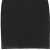 Iceberg Jeans Midi Bodycon Dress - Small Black Cotton