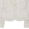 Red Valentino Blazer - Medium White Cotton