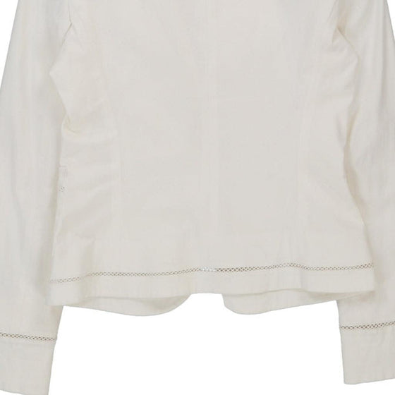 Red Valentino Blazer - Medium White Cotton