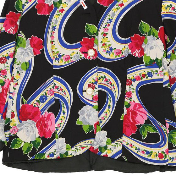 Roccobarocco Floral Blazer - Large Multicoloured Silk Blend