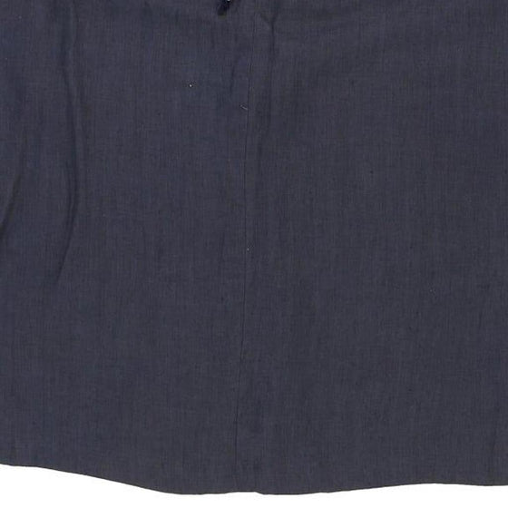 Fendissime Mini Skirt - 32W UK 12 Blue Linen Blend