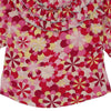 Love Moschino Floral Blouse - Small Red Silk