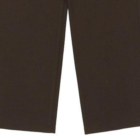 Armani Jeans Trousers - 30W UK 10 Brown Polyester Blend