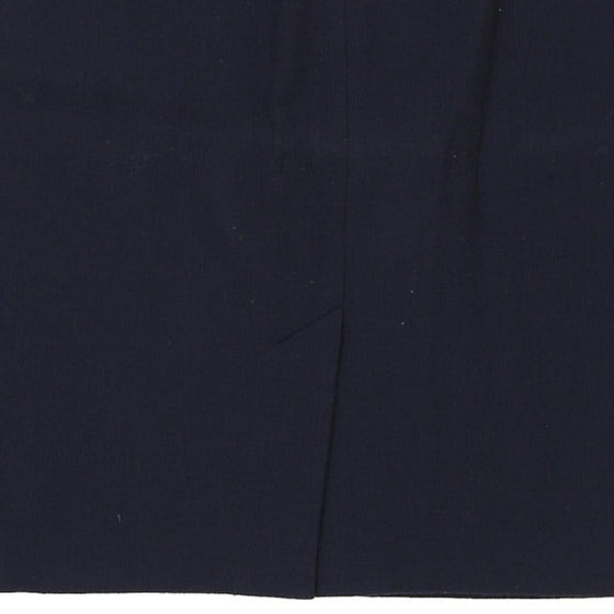 Armani Mini Pencil Skirt - 34W UK 14 Navy Polyester Blend