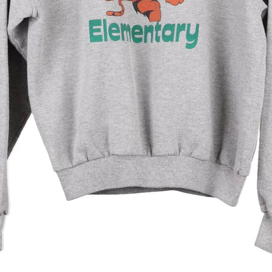 Vintage grey Age 16 Thomas Gibbs Elementary Jerzees Sweatshirt - boys medium