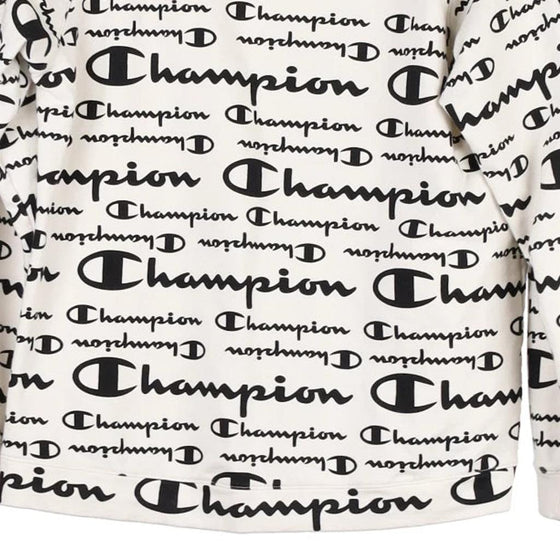 Vintage white Age 13-14 Champion Hoodie - boys x-large