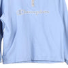 Vintage blue Age 13-14 Champion 1/4 Zip - girls large